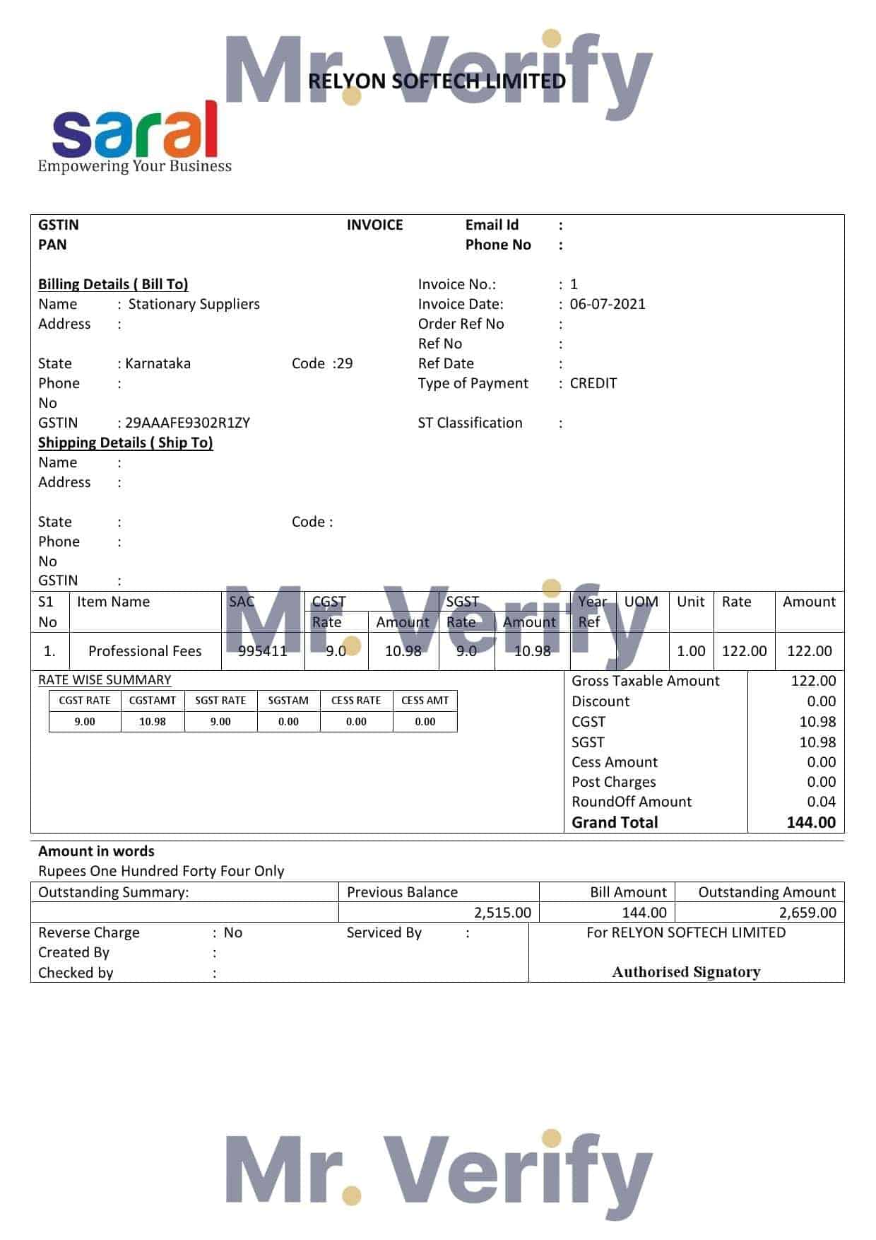 India Saral cooperative altimetry technology mission invoice template in Word and PDF format, fully editable India Saral cooperative altimetry technology mission invoice template in Word and PDF format, fully editable