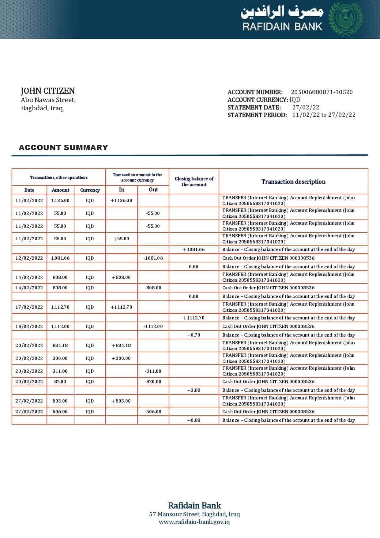 Iraq-Rafidain-proof-of-address-bank-statement-in-Word-and-PDF-format.jpg Iraq Rafidain proof of address bank statement in Word and PDF format