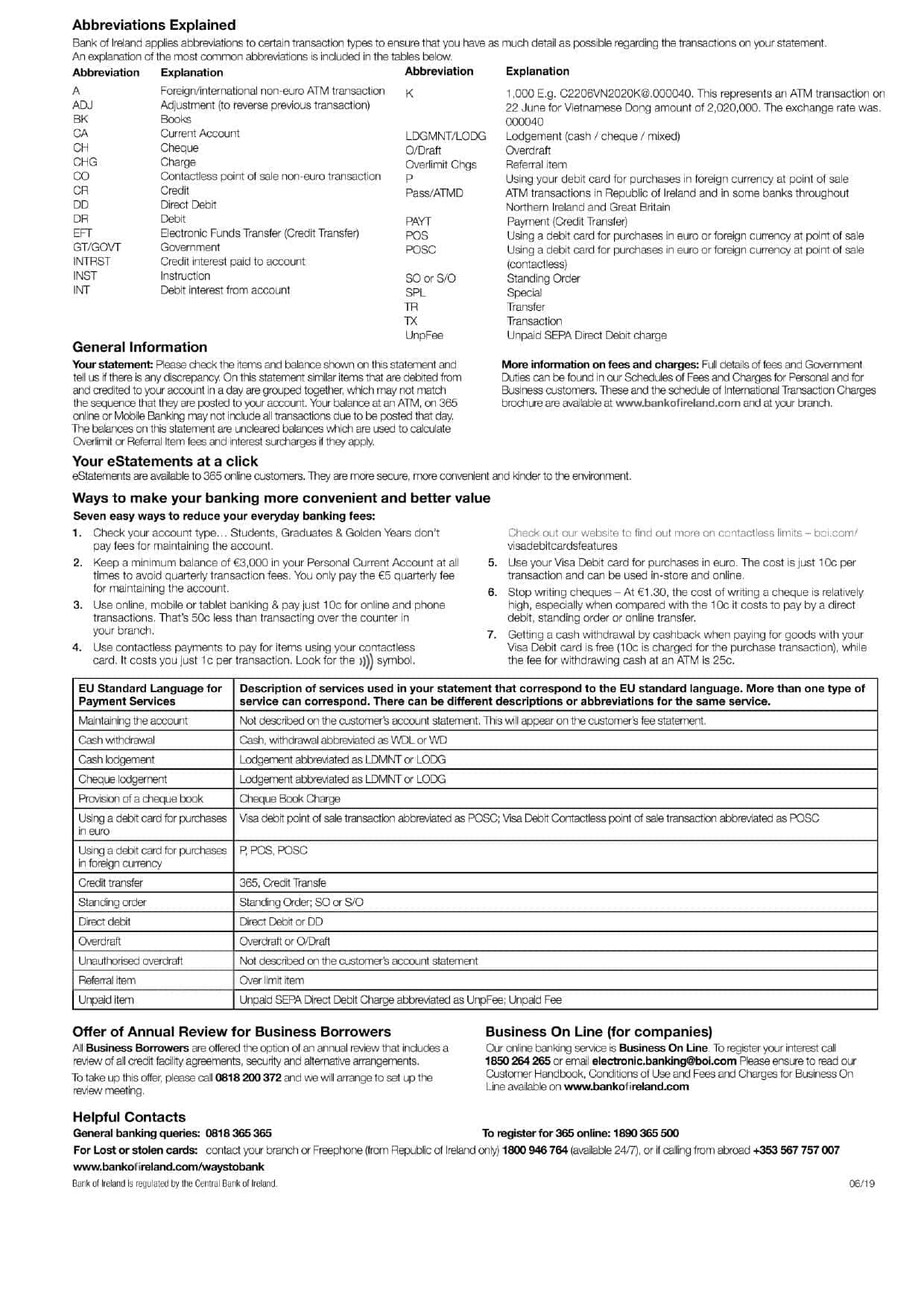 Ireland-Bank-of-Ireland-bank-statement-Word-and-PDF-template-2-pages-2.jpg Ireland Bank of Ireland bank statement, Word and PDF template, 2 pages - Image 2