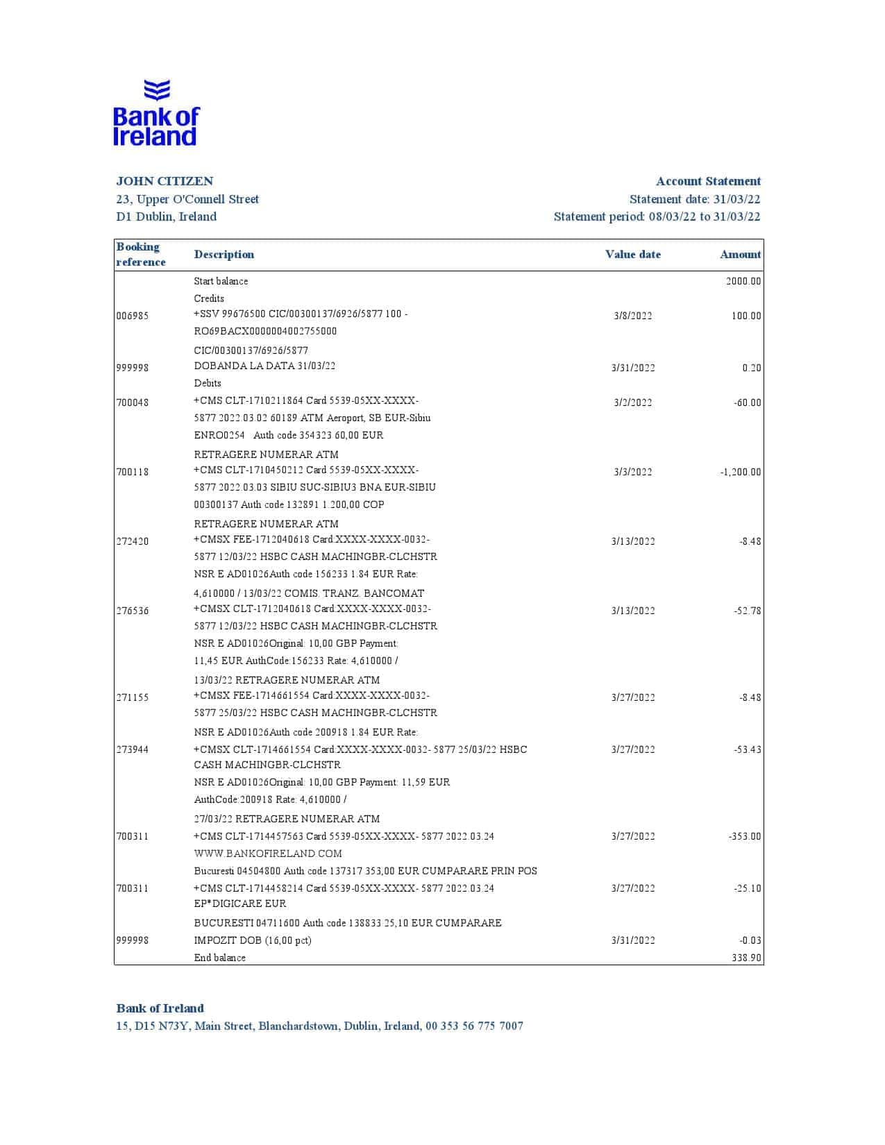Ireland-Bank-of-Ireland-statement_000001.jpg Ireland Bank of Ireland bank statement Excel and PDF template