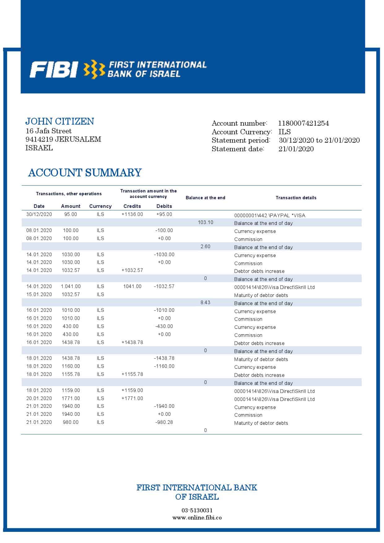 Israel-First-International-Bank-of-Israel-proof-of-address-bank-statement-template-in-Word-and-PDF-format.jpg Israel First International Bank of Israel proof of address bank statement template in Word and PDF format