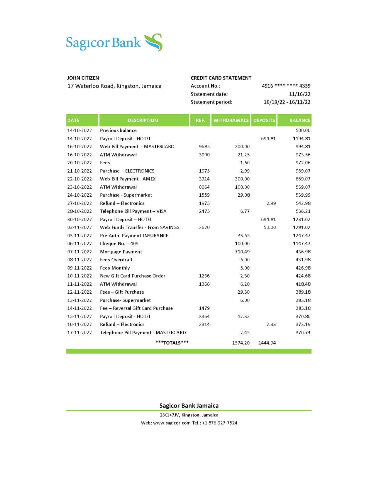 Jamaica-Sagicor-bank-statement-Excel-and-PDF-template.jpg Jamaica Sagicor bank statement Excel and PDF template