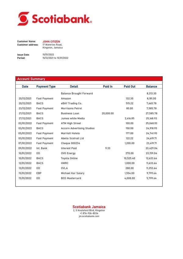 Jamaica-Scotiabank-bank-statement-template-in-Word-and-PDF-format.jpg Jamaica Scotiabank bank statement template in Word and PDF format