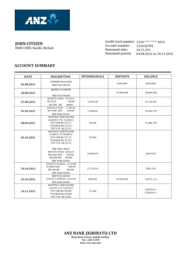 Kiribati-ANZ-bank-statement-template-in-Word-and-PDF-format.jpg Kiribati ANZ bank statement template in Word and PDF format