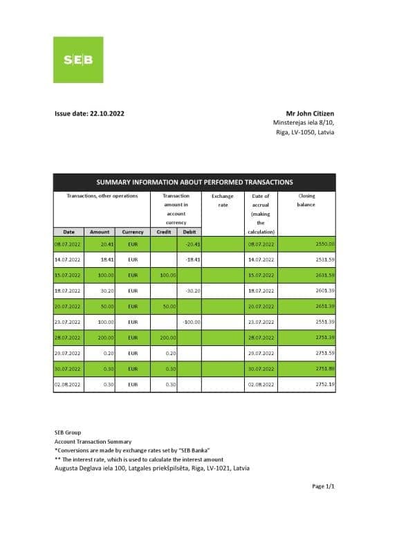 Latvia-SEB-bank-statement-Excel-and-PDF-template.jpg Latvia SEB bank statement Excel and PDF template