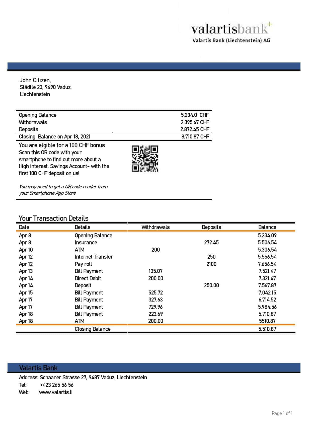 Liechtenstein-Valartis-bank-statement-template-in-Word-and-PDF-format.jpg Liechtenstein Valartis bank statement template in Word and PDF format