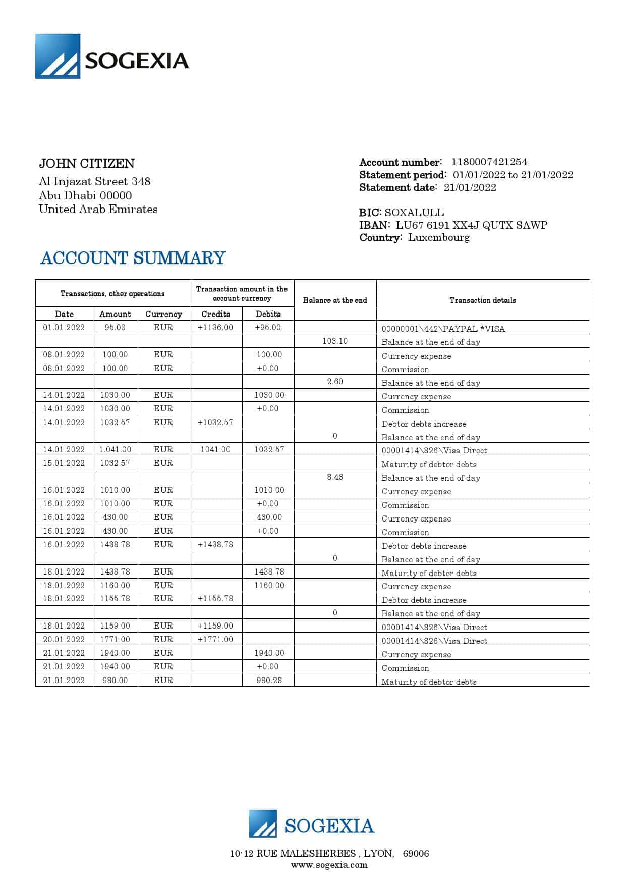 Luxembourg-Sogexia-Bank-statement-template-in-Word-and-PDF-format.jpg Luxembourg Sogexia Bank statement template in Word and PDF format
