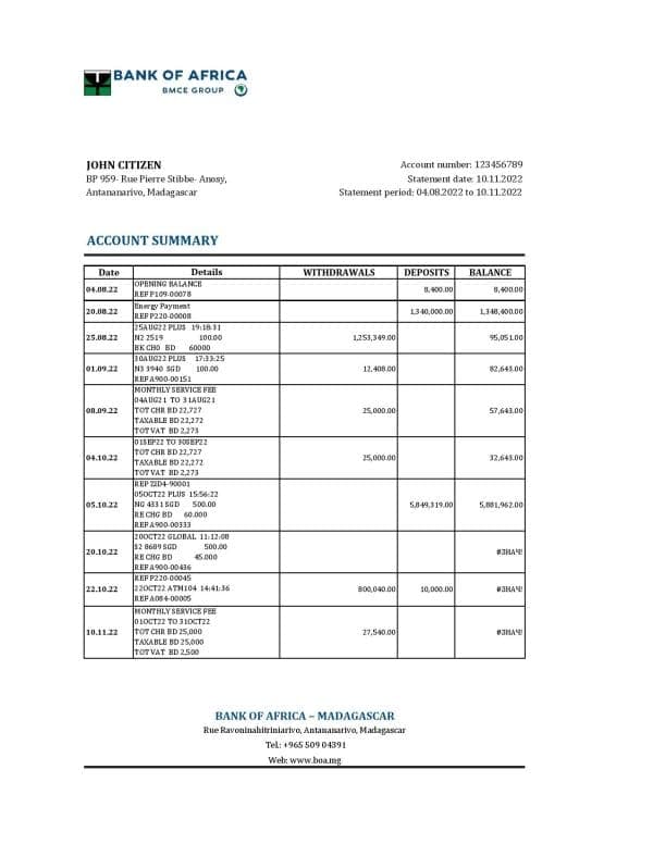 Madagascar-Bank-of-Africa-bank-statement-Excel-and-PDF-template.jpg Madagascar Bank of Africa bank statement Excel and PDF template