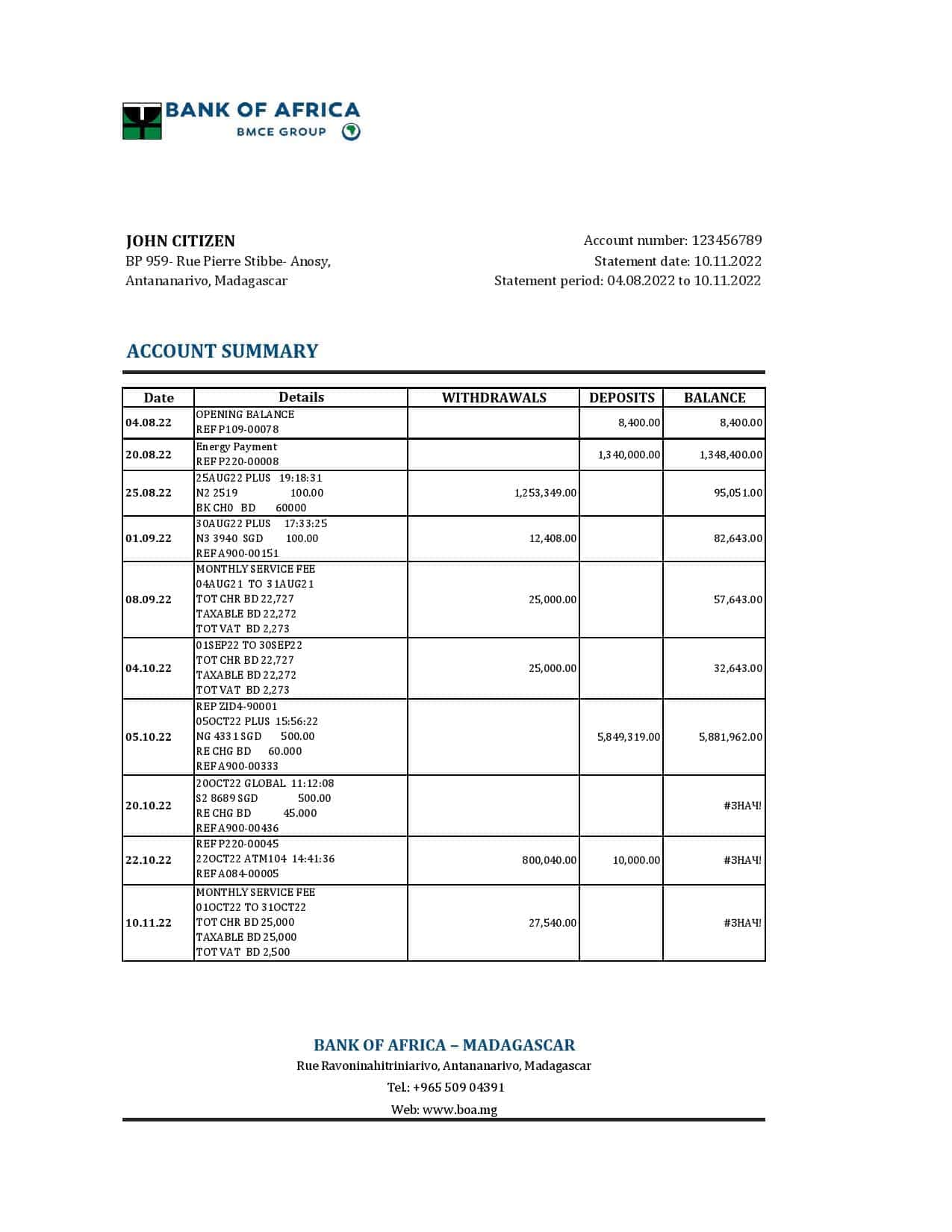 Madagascar-Bank-of-Africa-bank-statement-Excel-and-PDF-template.jpg Madagascar Bank of Africa bank statement Excel and PDF template