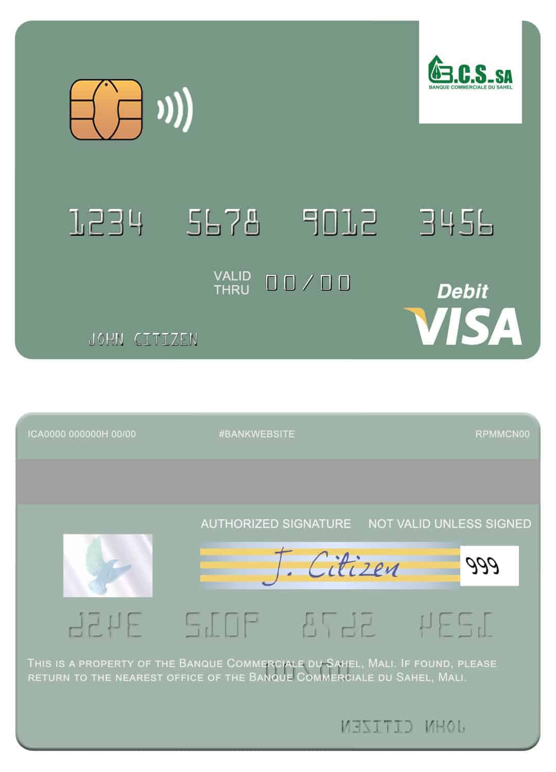 Mali Banque Commerciale du Sahel visa card Fillable Mali Banque Commerciale du Sahel visa card Templates