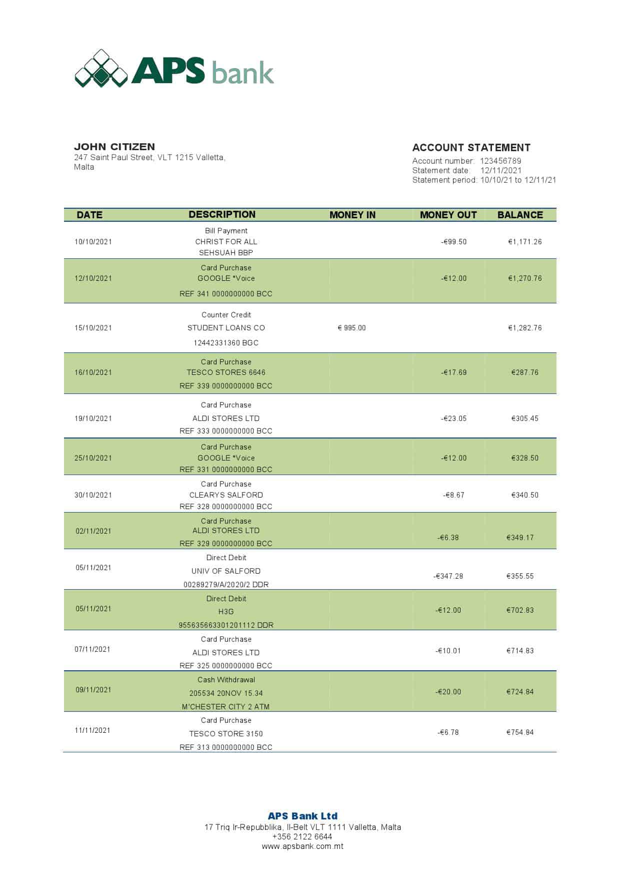 Malta-APS-bank-statement-template-in-Word-and-PDF-format.jpg Malta APS bank statement template in Word and PDF format
