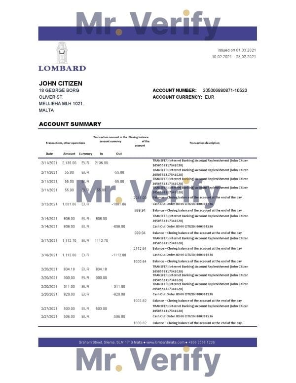 Malta-Lombard-Bank-Malta.jpg Malta Lombard Bank Malta p.l.c. bank statement easy to fill template in .xls and .pdf file format