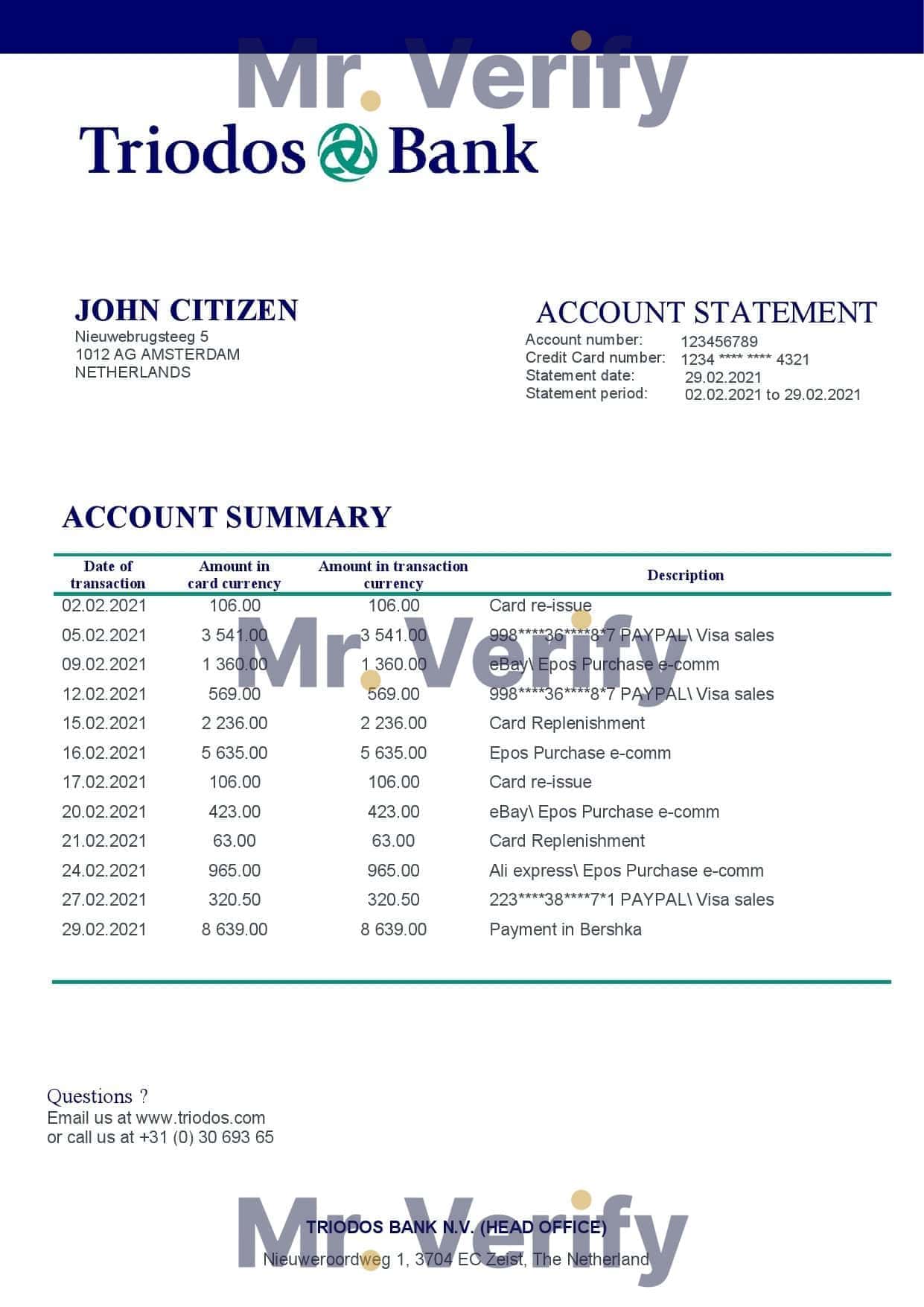 Netherlands-Triodos-Bank-statement-easy-to-fill-template-in-Word-and-PDF-format.jpg Netherlands Triodos Bank statement easy to fill template in Word and PDF format