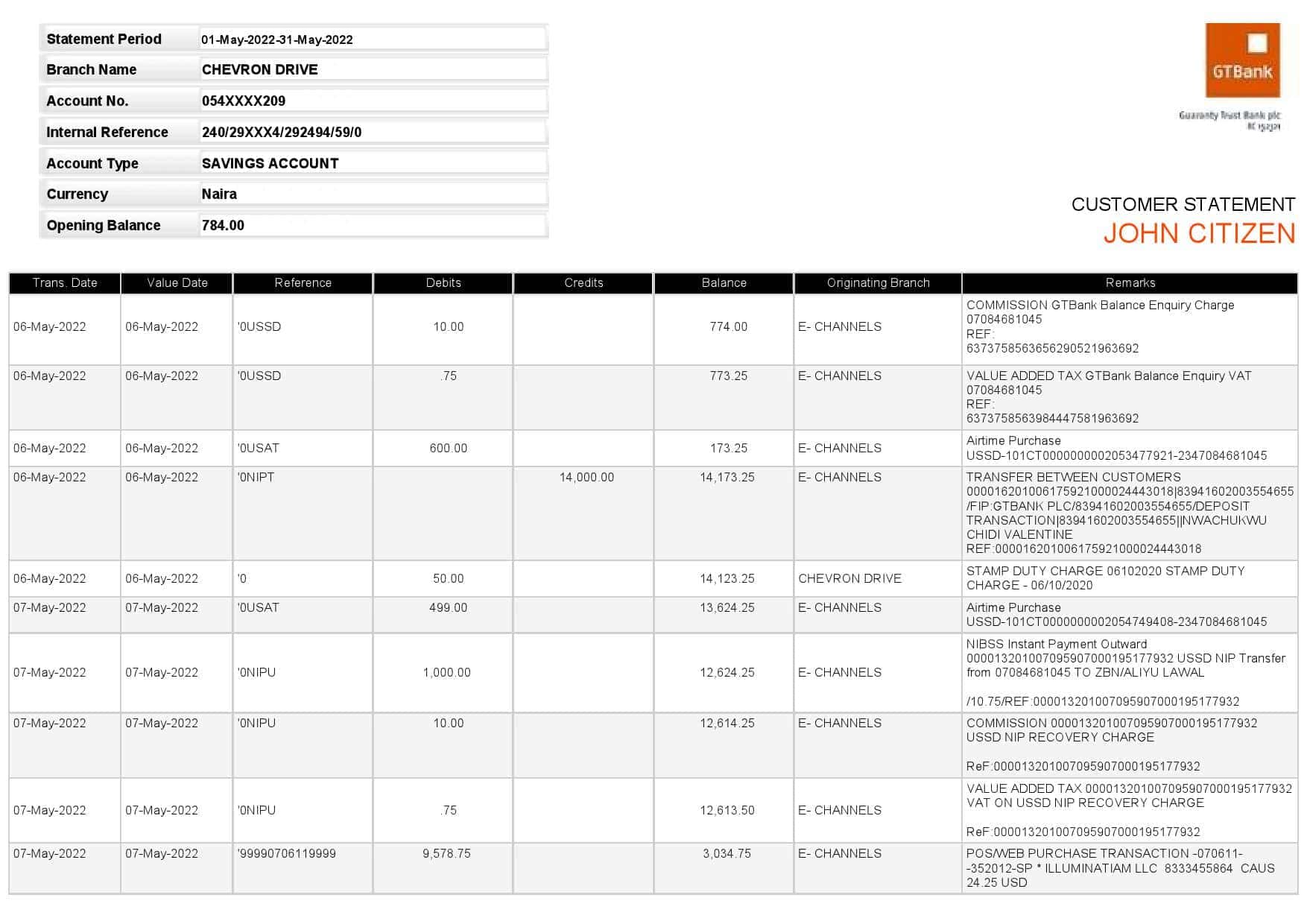 Nigeria-GTBank-statement-Word-and-PDF-template-version-2.jpg Nigeria GTBank statement, Word and PDF template, version 2