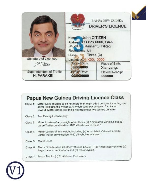 Papua-New-Guinea-Driver-License-Template-v1 Papua-New-Guinea-Driver-License-Template-v1