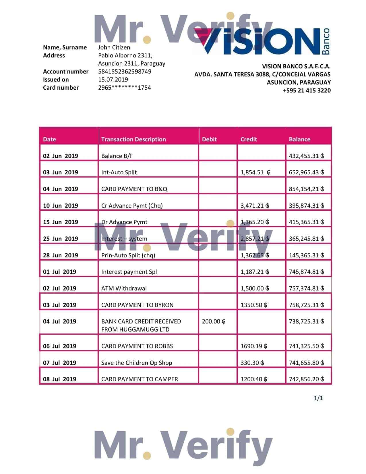 Paraguay-Vision-Banco-bank-statement-template-in-Word-and-PDF-format.jpg Paraguay Vision Banco bank statement template in Word and PDF format