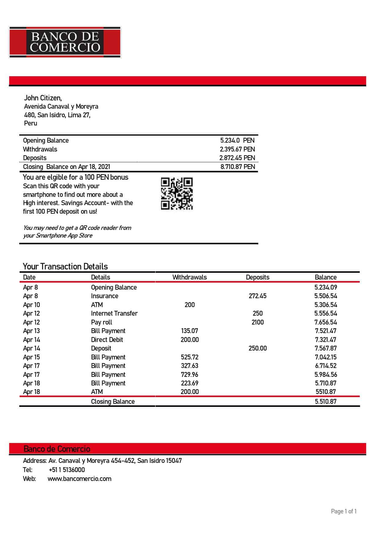 Peru-Banco-de-Comercio-bank-statement-template-in-Word-and-PDF-format.jpg Peru Banco de Comercio bank statement template in Word and PDF format
