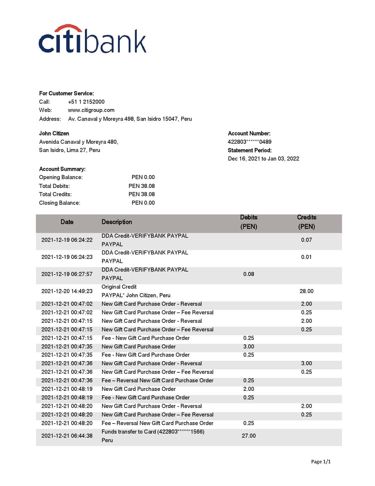 Peru-Citibank-bank-statement-template-in-Word-and-PDF-format.jpg Peru Citibank bank statement template in Word and PDF format