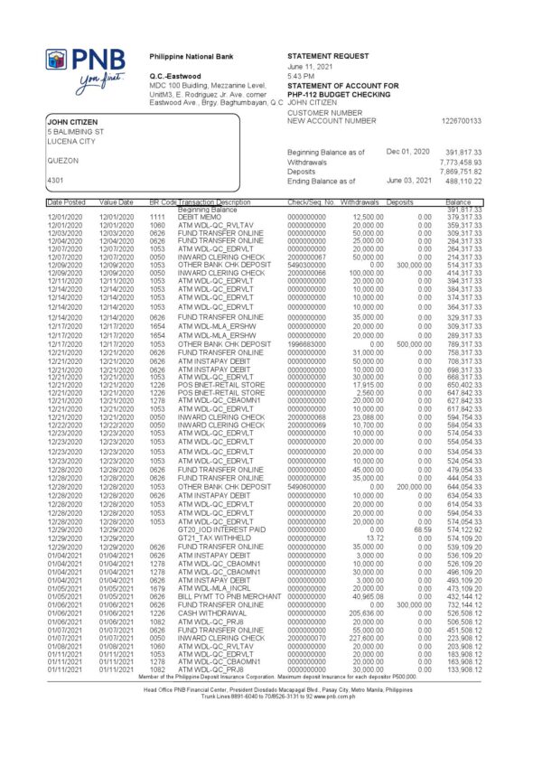 Philippines-PNB-2_000001.jpg Philippines PNB bank statement template in Excel and PDF format (4 pages)