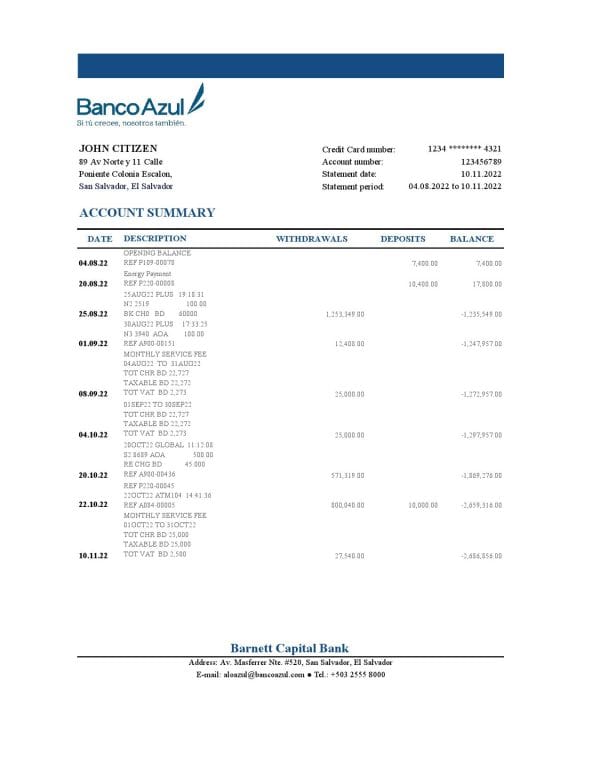Salvador-Banco-Azul-bank-statement-Excel-and-PDF-template.jpg Salvador Banco Azul bank statement Excel and PDF template