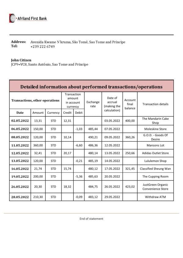 Sao-Tome-and-Principe-Afriland-First-Bank-bank-statement-template-in-Word-and-PDF-format.jpg Sao Tome and Principe Afriland First Bank bank statement template in Word and PDF format