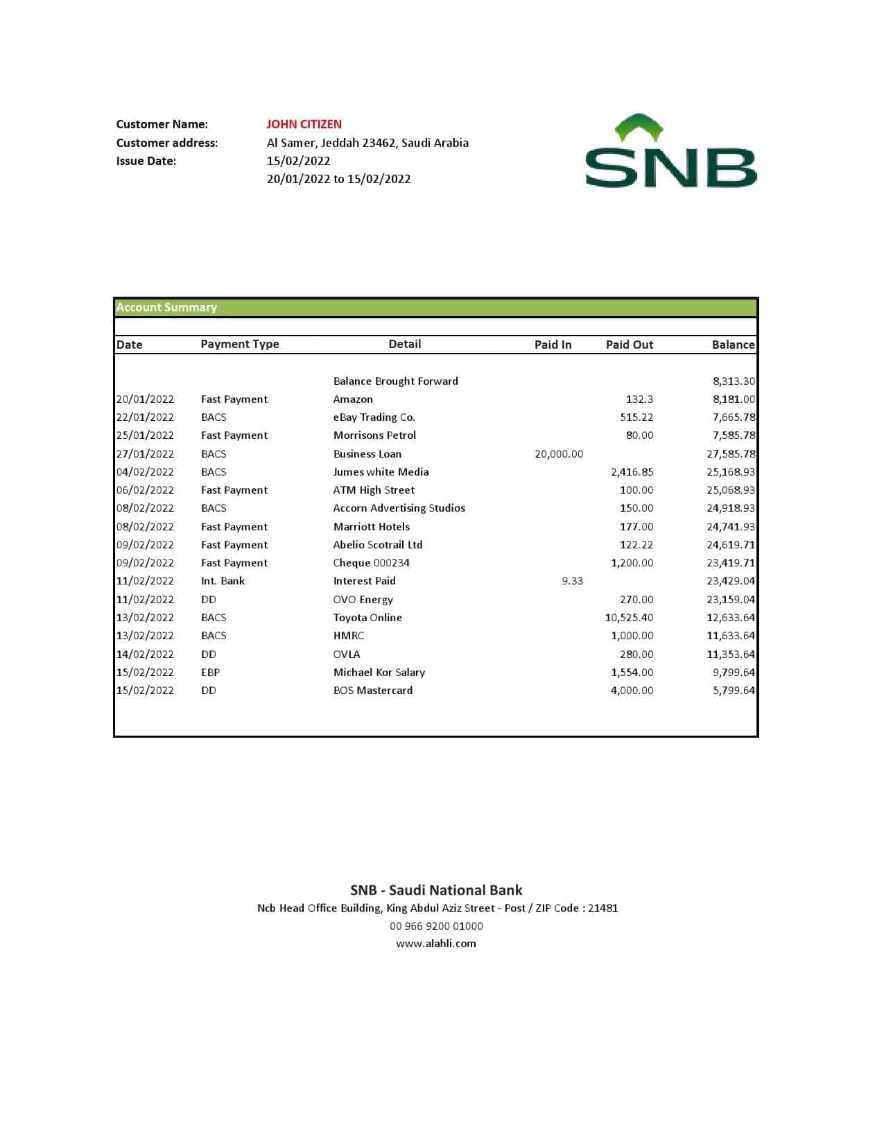 Saudi-Arabia-SNB-bank-statement-Excel-and-PDF-template.jpg Saudi Arabia SNB bank statement, Excel and PDF template