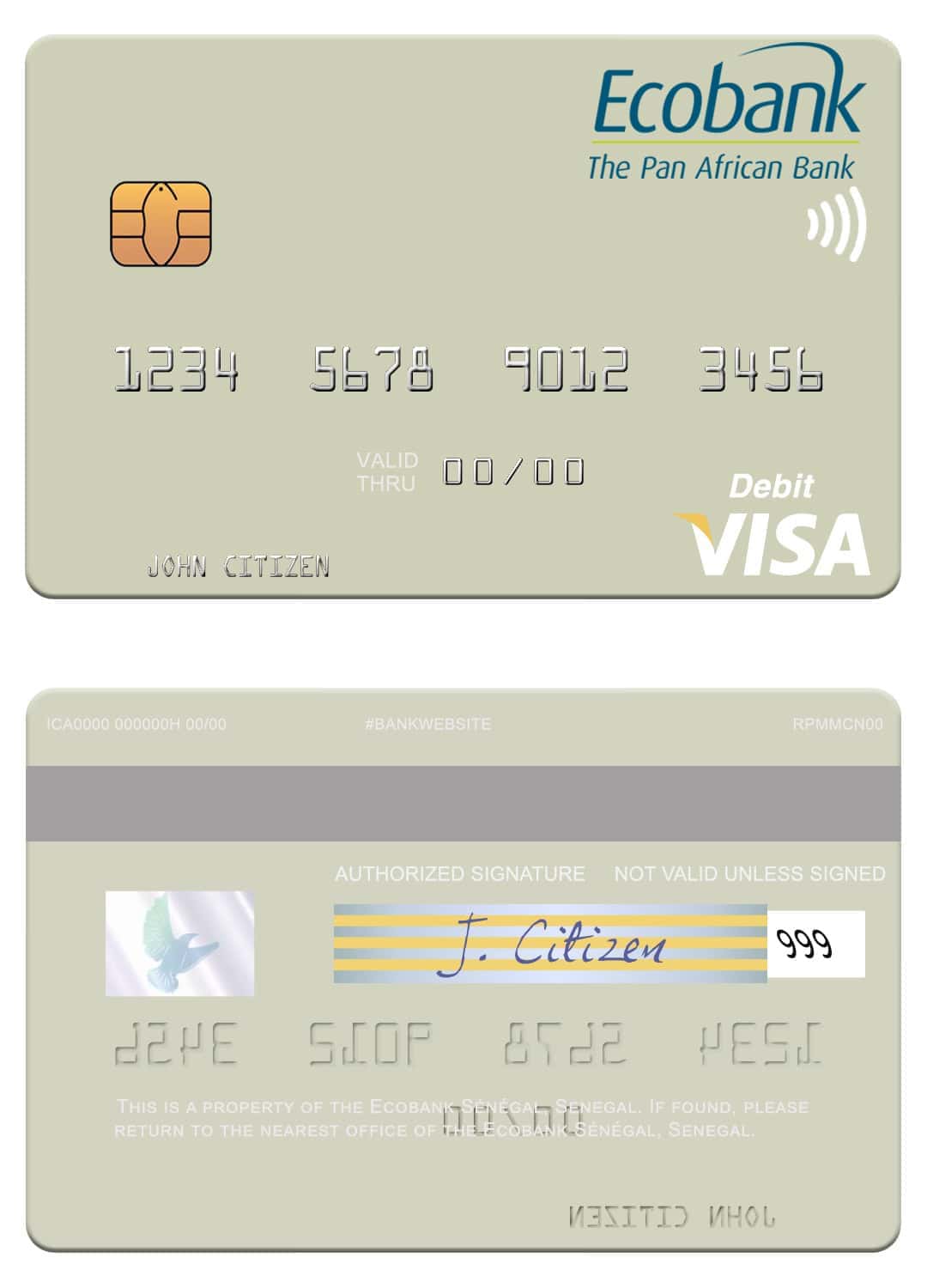Senegal Ecobank Sénégal visa debit card Fillable Senegal Ecobank Sénégal visa debit card Templates