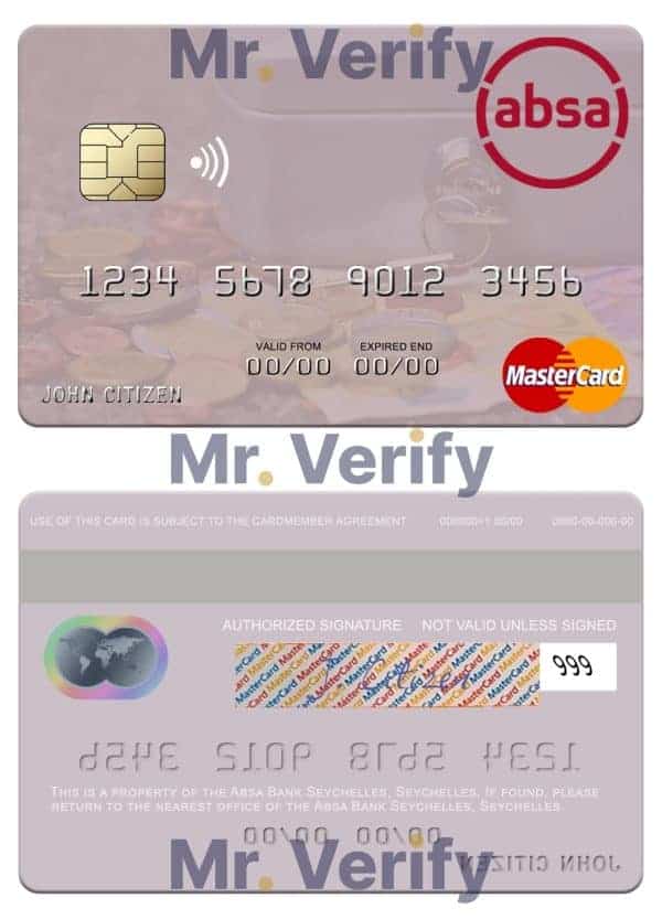 Fillable Seychelles Absa Bank Seychelles mastercard Templates