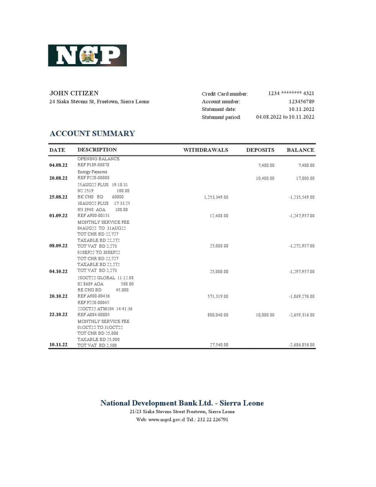 Sierra-Leone-National-Development-bank-statement-Excel-and-PDF-template.jpg Sierra Leone National Development bank statement, Excel and PDF template
