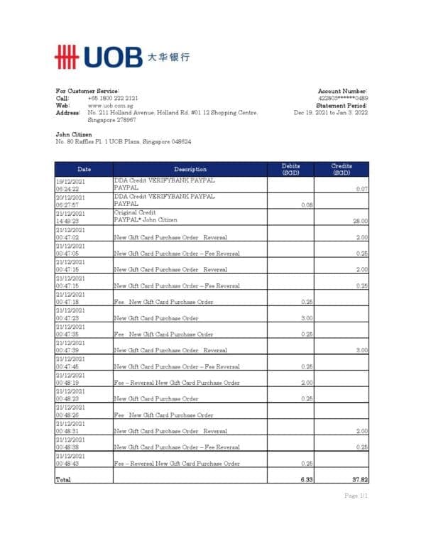 Singapore-UOB-bank-statement_000001.jpg Singapore UOB bank statement, Excel and PDF template