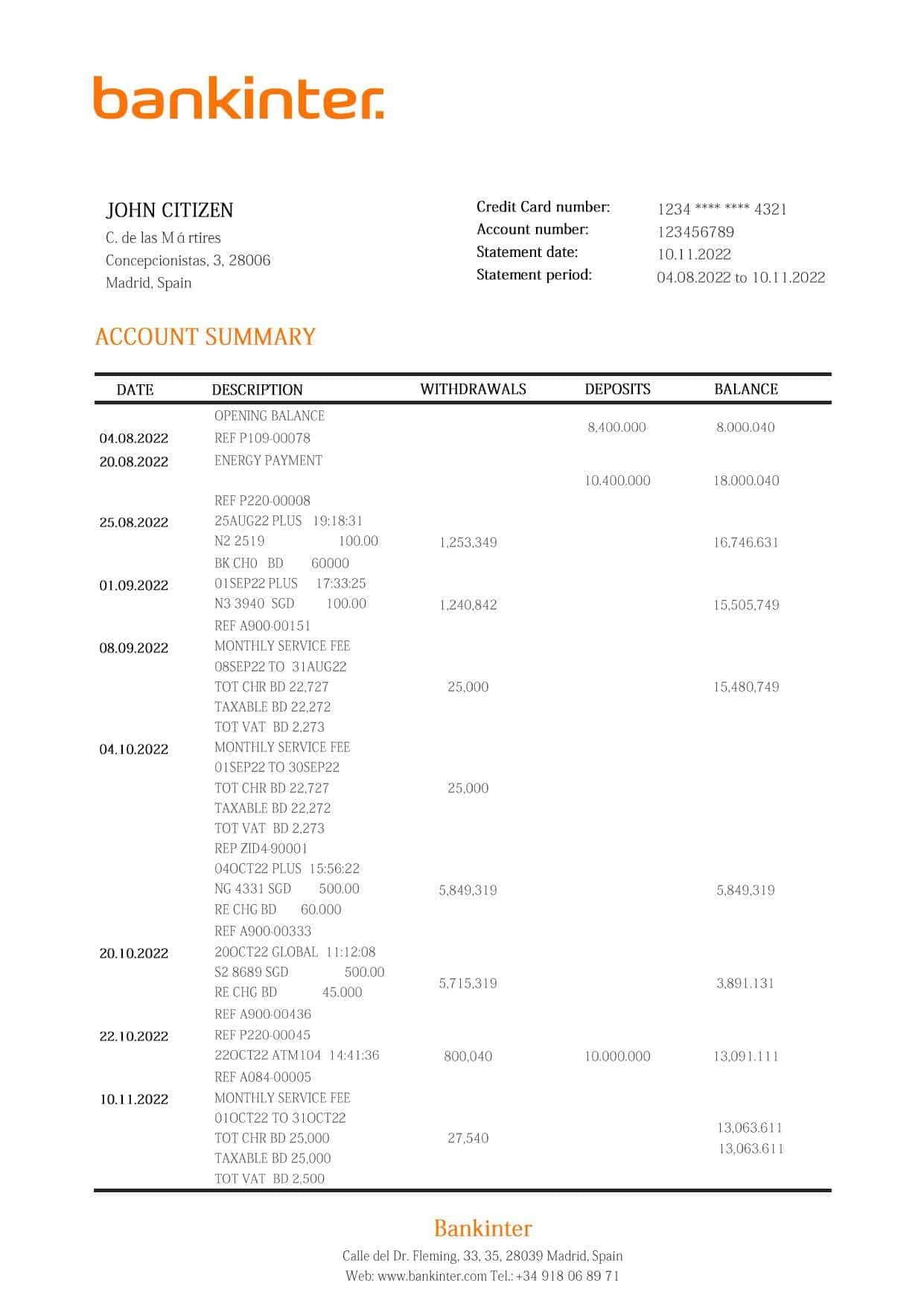 Spain-Bankinter-bank-statement-template-in-Word-and-PDF-format.jpg Spain Bankinter bank statement template in Word and PDF format
