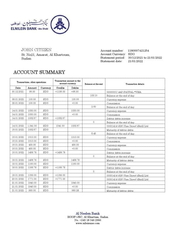Sudan-Al-Neelen-Bank-bank-statement-template-in-Word-and-PDF-format-version-2.jpg Sudan Al Neelen Bank bank statement template in Word and PDF format, version 2