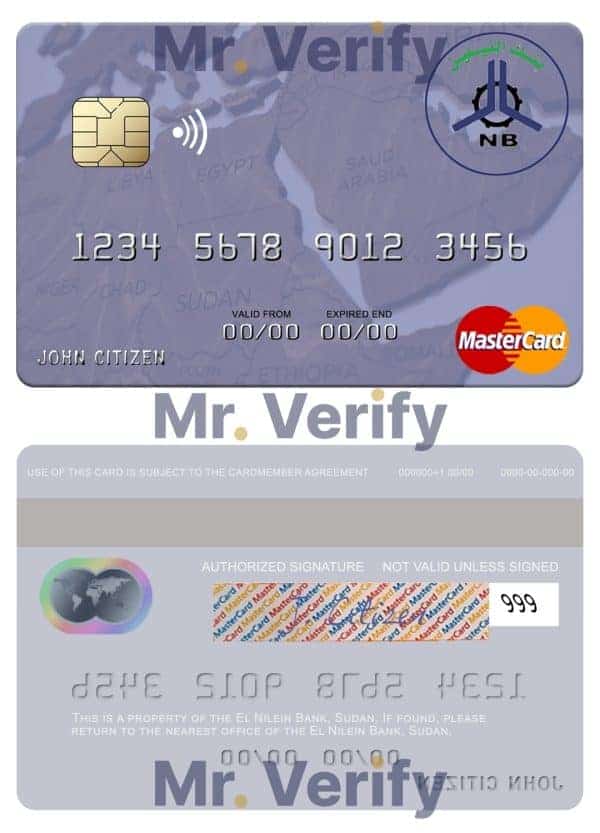 Sudan El Nilein Bank mastercard Fillable Sudan El Nilein Bank mastercard Templates