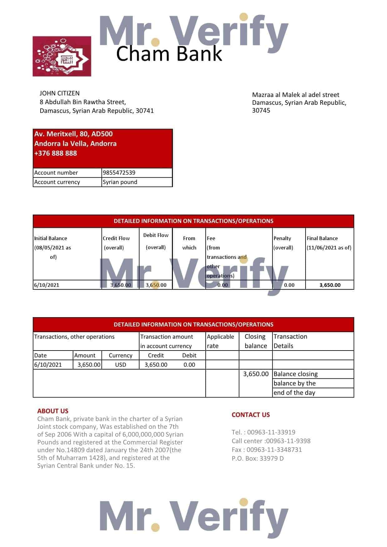 Syria-Cham-Bank-proof-of-address-statement-template-in-Excel-and-PDF-format-.xls-and-.pdf-format.jpg Syria Cham Bank proof of address statement template in Excel and PDF format, .xls and .pdf format