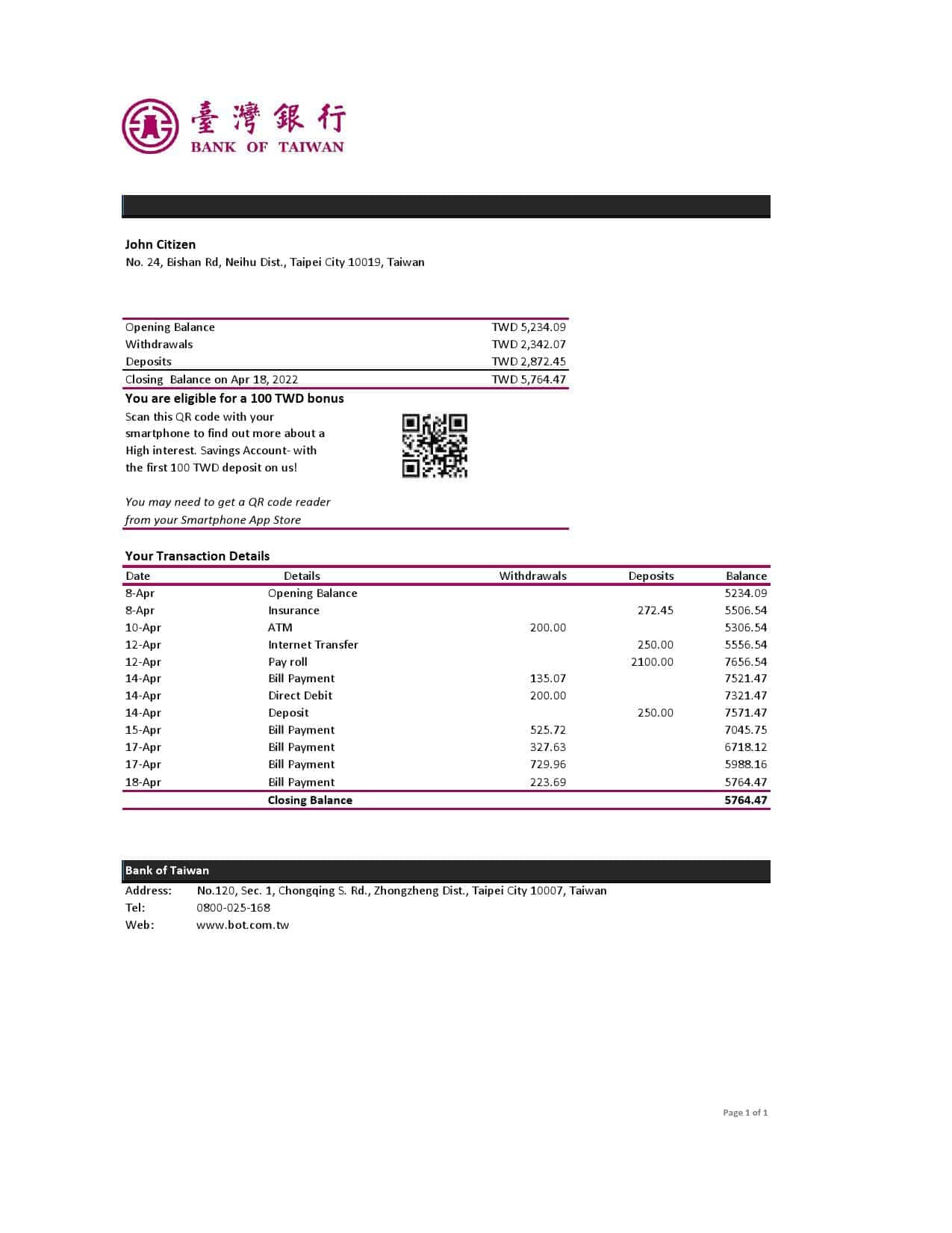 Taiwan-Bank-of-Taiwan-bank-statement-Excel-and-PDF-template.jpg Taiwan Bank of Taiwan bank statement, Excel and PDF template