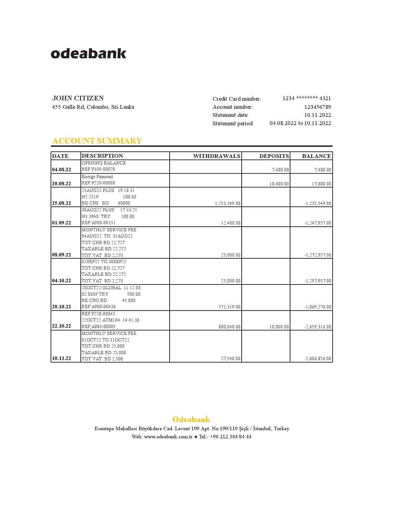 Turkey-Odeabank-bank-statement_000001.jpg Turkey Odeabank bank statement, Excel and PDF template