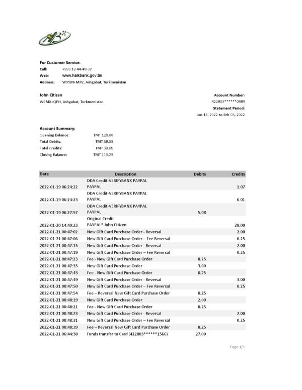 Turkmenistan-HalkBank-bank-statement-Excel-and-PDF-template.jpg Turkmenistan HalkBank bank statement, Excel and PDF template