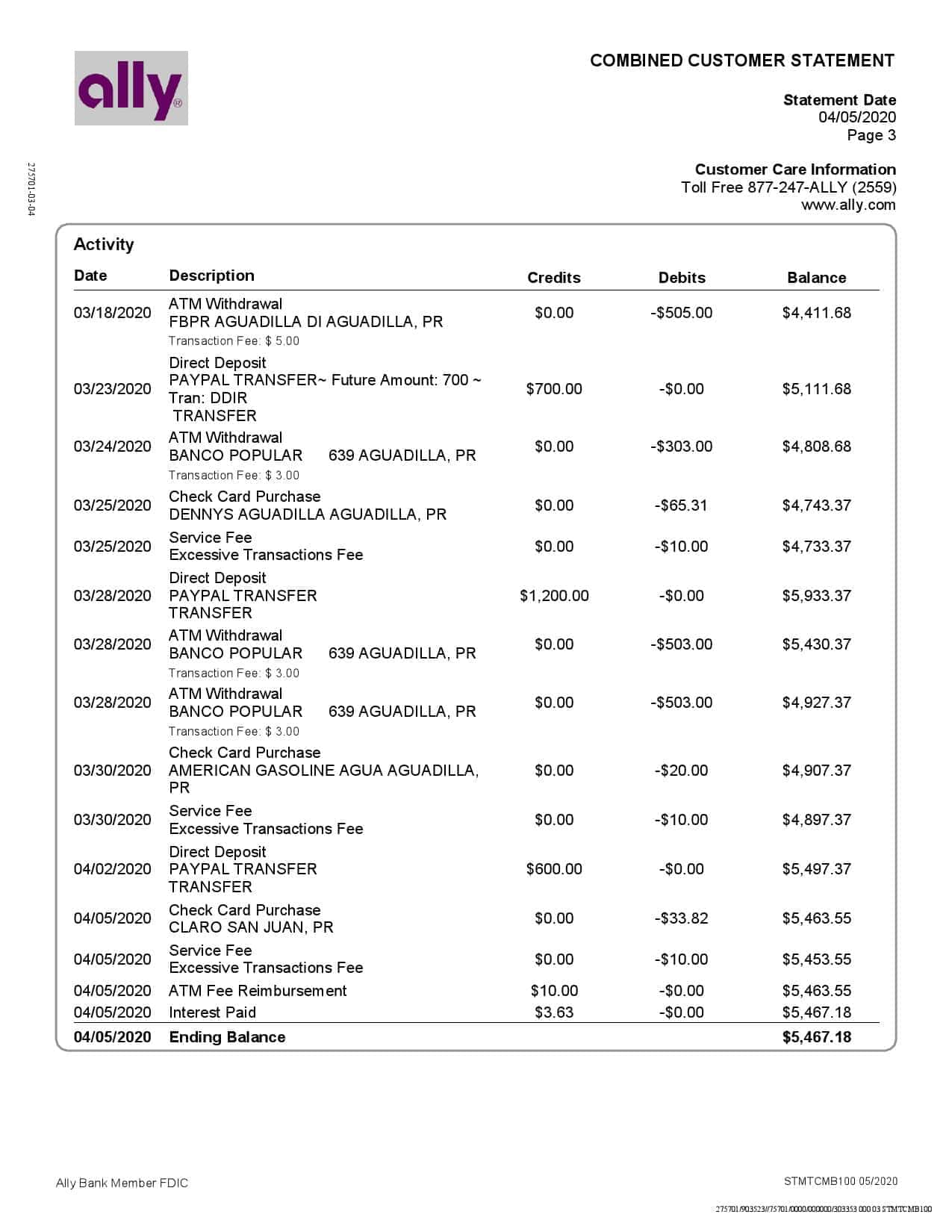 USA-Ally-Bank-statement-template-in-Word-and-PDF-format-4-pages-3.jpg USA Ally Bank statement template in Word and PDF format (4 pages) - Image 3