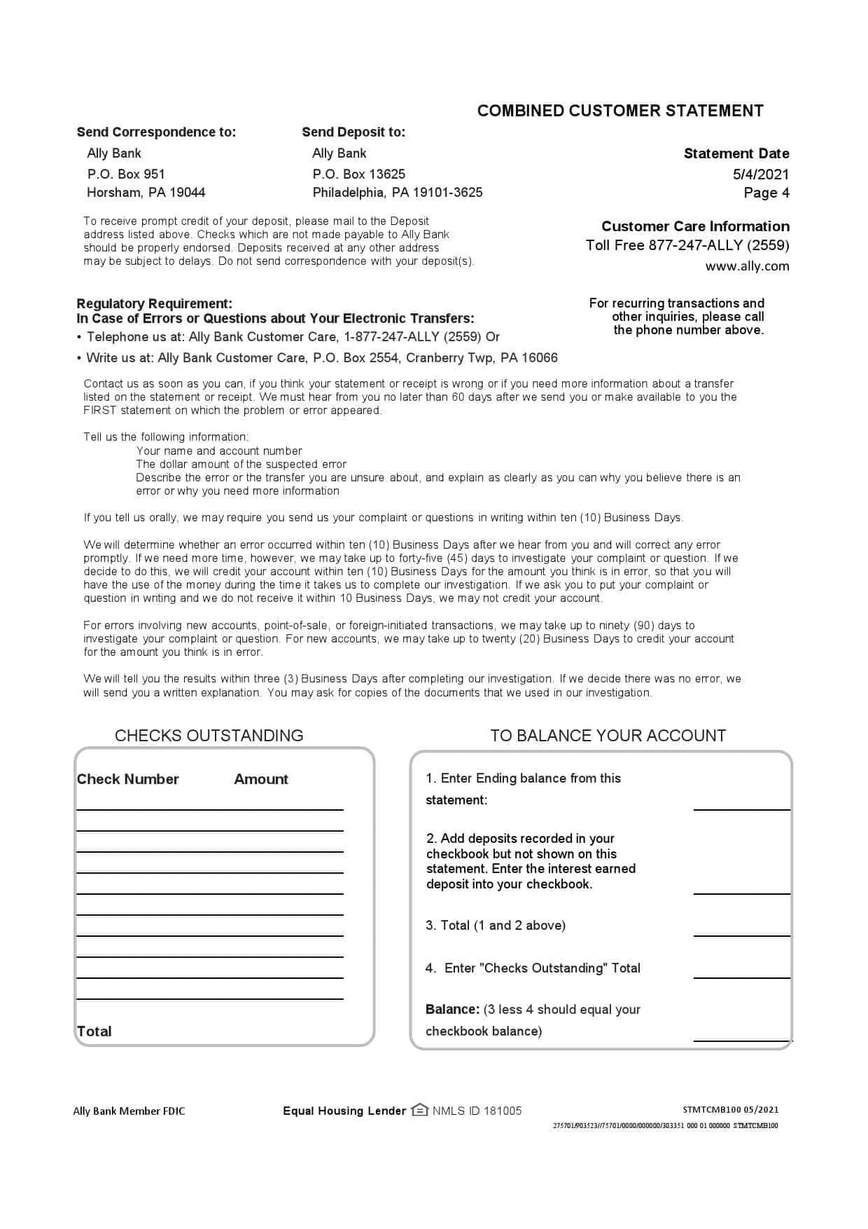 USA-Ally_000004.jpg USA Ally Bank statement template in Excel and PDF format (4 pages) - Image 4