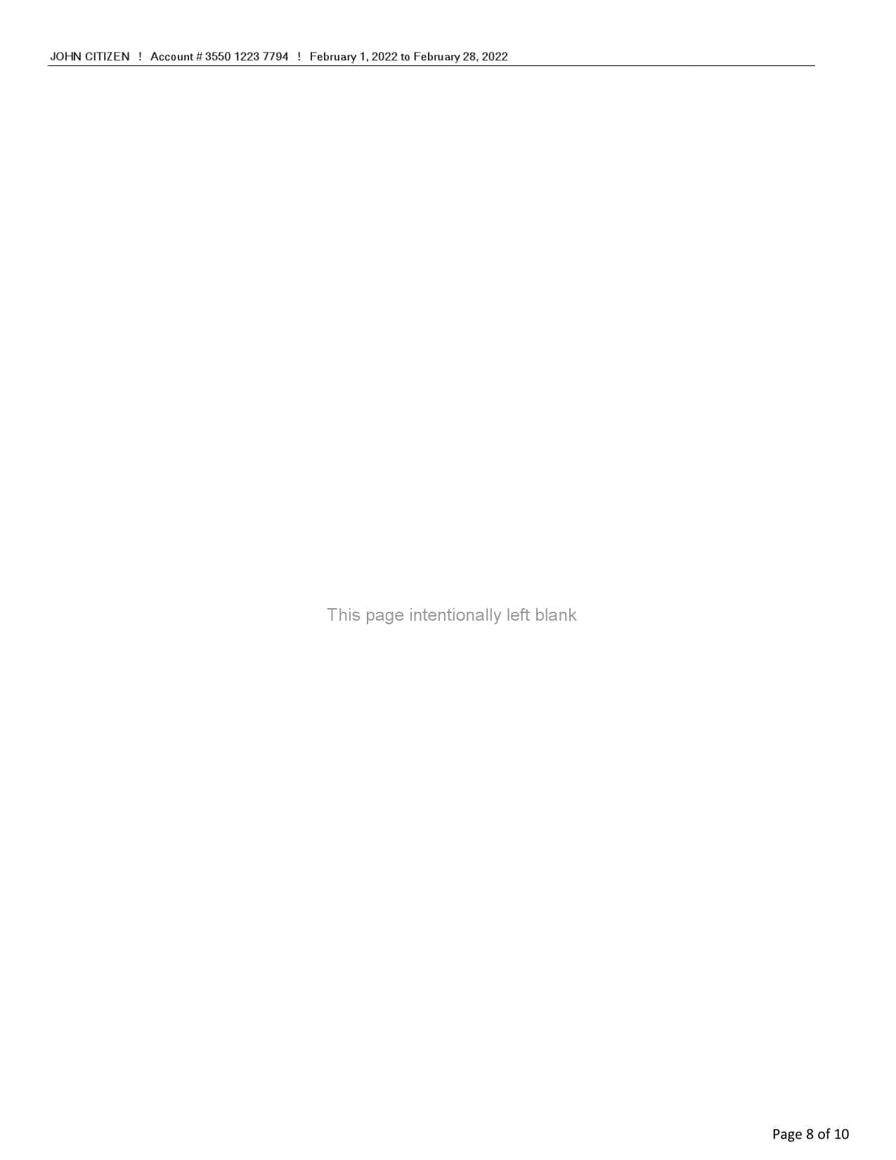 USA-Bank-of-America_000008.jpg USA Bank of America bank statement, Word and PDF template, 10 pages - Image 8