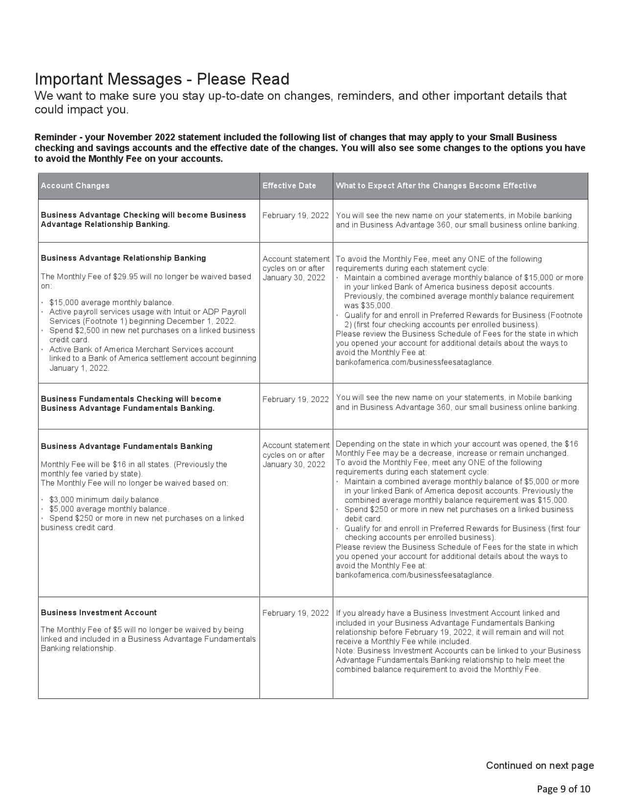 USA-Bank-of-America_000009.jpg USA Bank of America bank statement, Word and PDF template, 10 pages - Image 9