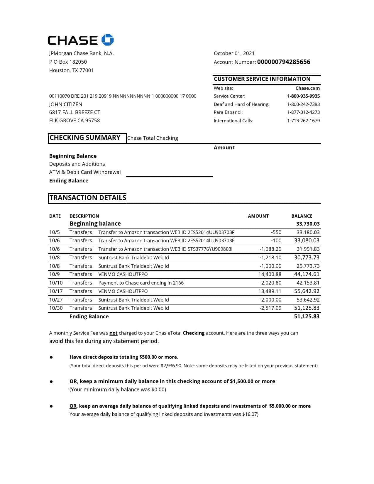 USA-Chase-account-statement_000001.jpg USA Chase account statement easy to fill template in Excel and PDF format