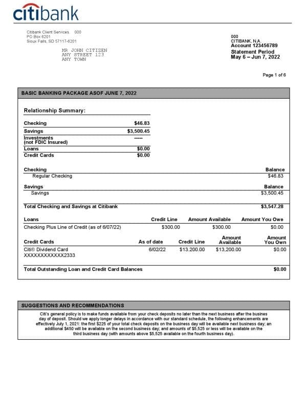 USA-Citibank-bank-statement-Word-and-PDF-template-6-pages-1.jpg USA Citibank bank statement, Word and PDF template, 6 pages