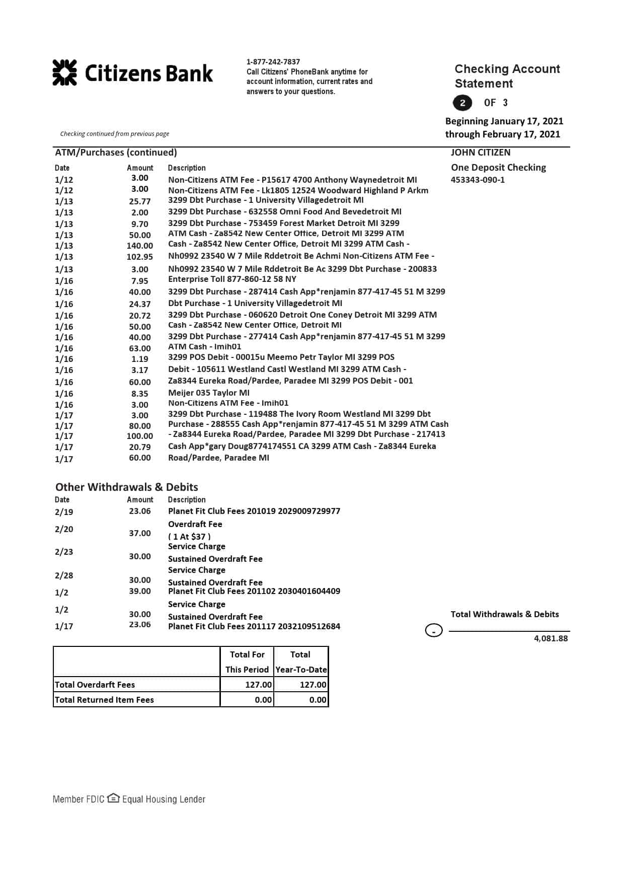 USA-Citizens-bank-statement-template-in-Excel-and-PDF-format-4-pages-good-for-address-prove-2.jpg USA Citizens bank statement template in Excel and PDF format, (4 pages) good for address prove - Image 2