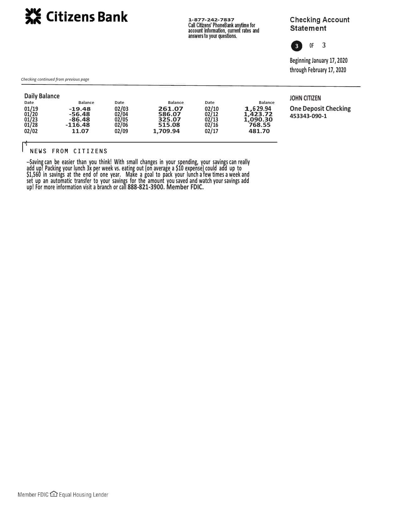 USA-Citizens-bank-statement-template-in-Word-and-PDF-format-4-pages-good-for-address-prove-3.jpg USA Citizens bank statement template in Word and PDF format, (4 pages) good for address prove - Image 3