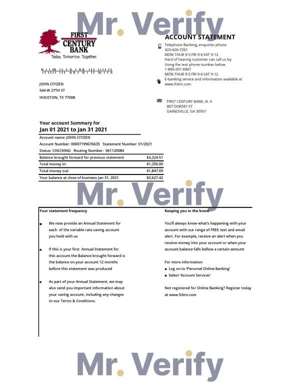 USA-Georgia-Gainesville-First-century-bank-statement-template-in-.xls-and-.pdf-file-format.jpg USA Georgia Gainesville First century bank statement template in .xls and .pdf file format