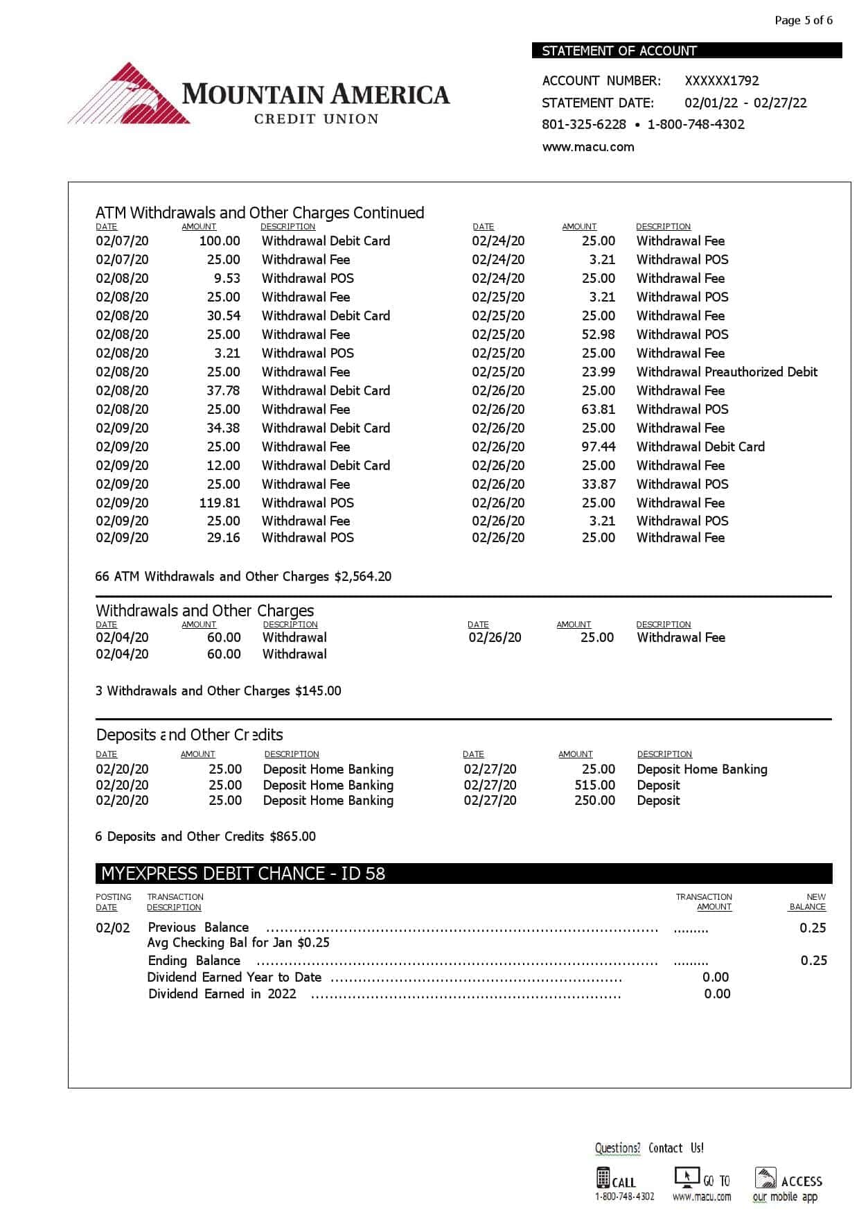USA-Mountain-America-Credit-Union-bank-statement-Word-and-PDF-template-6-pages-5-1.jpg USA Mountain America Credit Union bank statement, Word and PDF template, 6 pages - Image 5