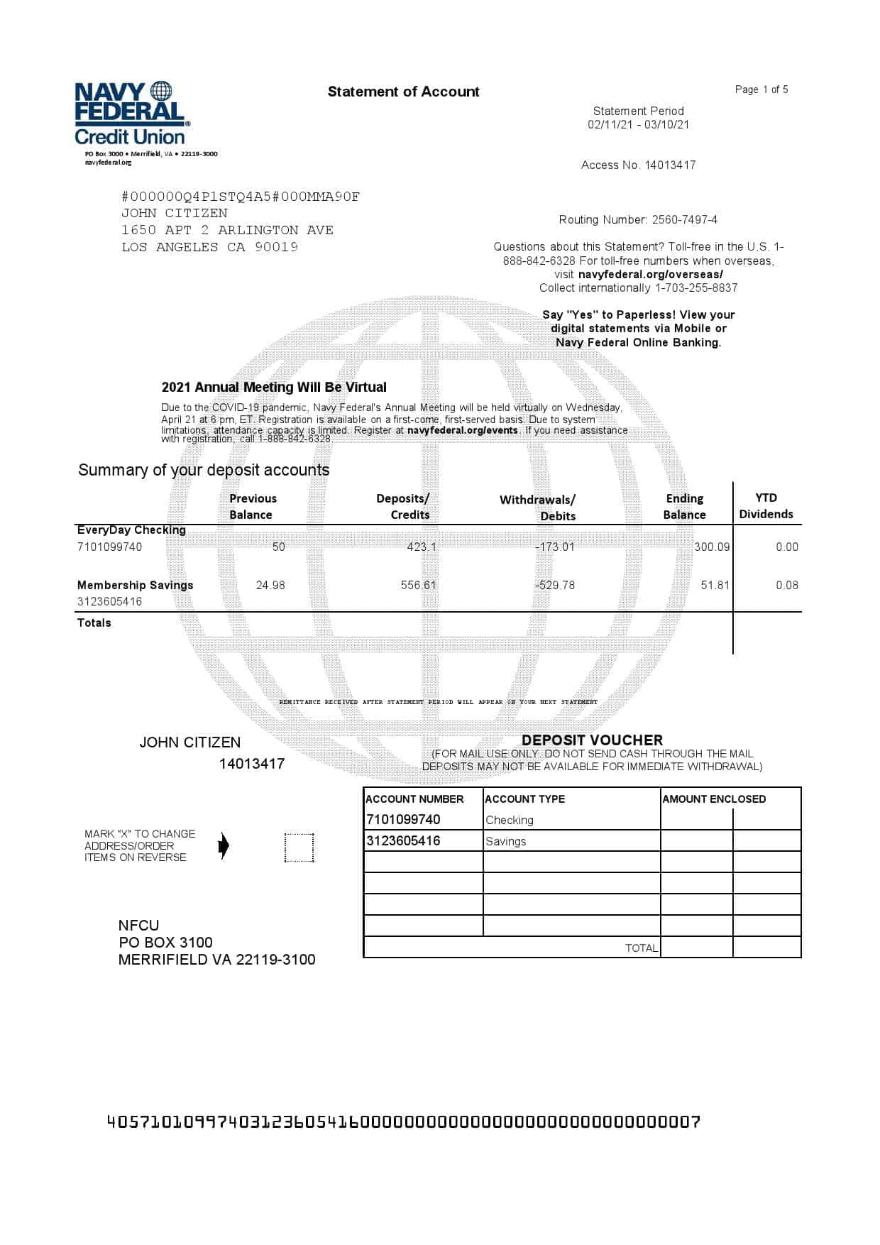 USA-Navy-Federal-5-pages_000001.jpg USA Navy Federal Union bank statement template in Excel and PDF format (5 pages)
