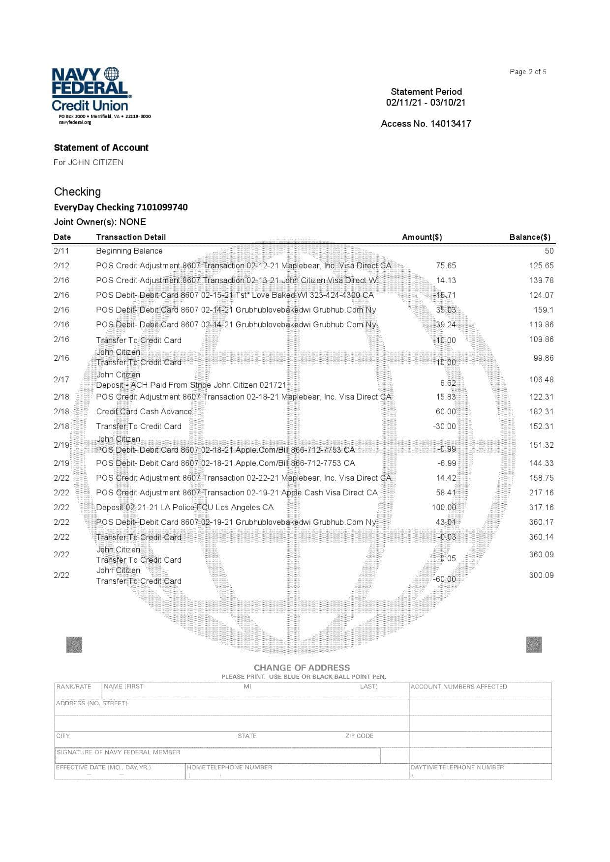 USA-Navy-Federal-5-pages_000002.jpg USA Navy Federal Union bank statement template in Excel and PDF format (5 pages) - Image 2