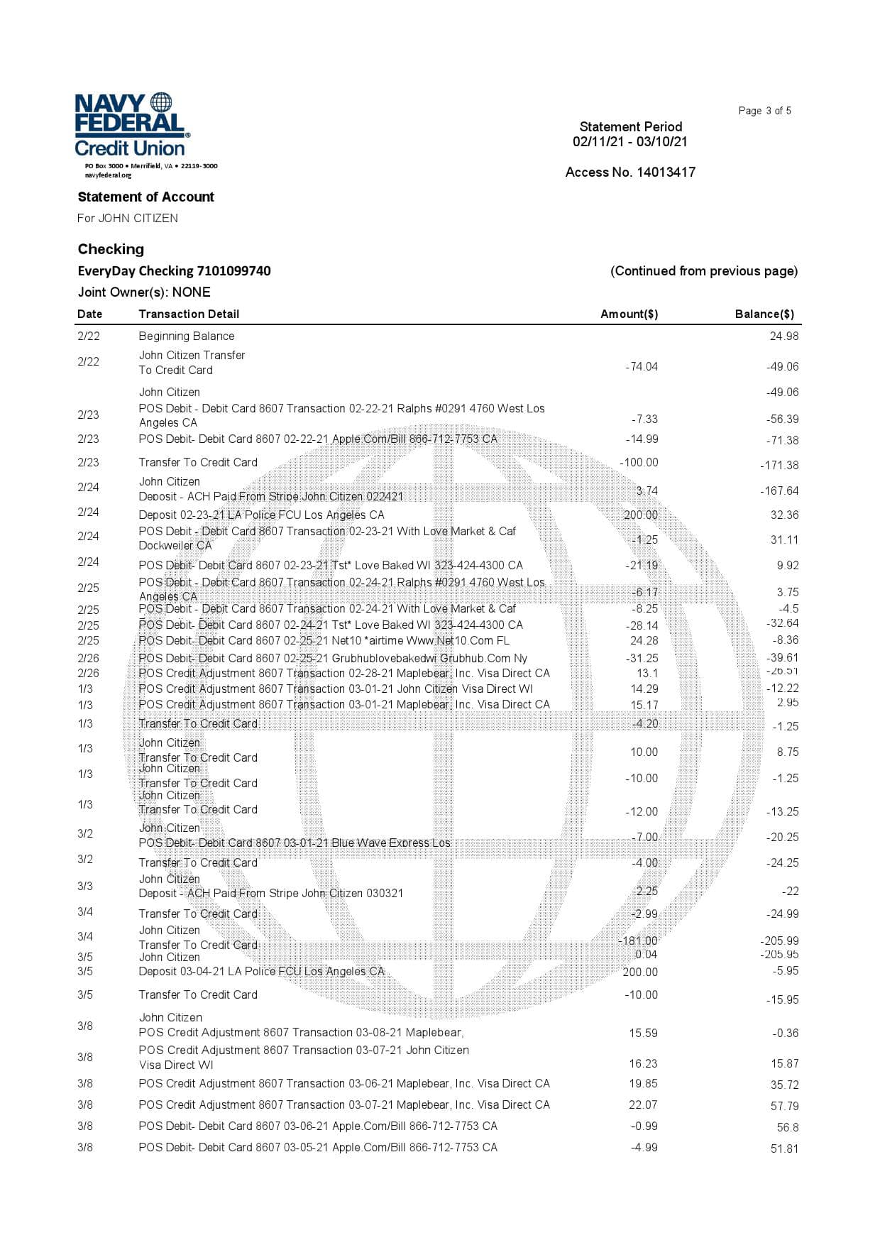 USA-Navy-Federal-5-pages_000003.jpg USA Navy Federal Union bank statement template in Excel and PDF format (5 pages) - Image 3